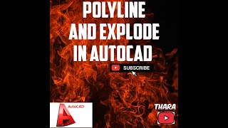 POLYLINE and EXPLODE in AutoCAD [upl. by Christi]