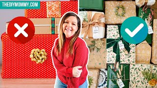 8 LUXURY Christmas Gift Wrapping Ideas Actually Easy and Cheap [upl. by Eniamraj]