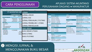 Aplikasi Sistem Akuntansi Perusahaan Dagang dan Manufaktur  Cara Mengisi Jurnal [upl. by Gnuoy839]