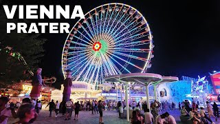 Prater Park Vienna 4K UHD  Biggest Amusement Park in Austria [upl. by Dyal659]