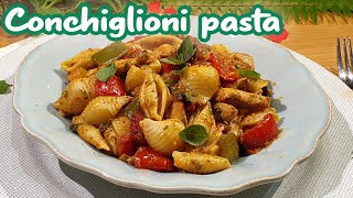 Conchiglioni pastaطبق سهل و لذيذ يحبه الصغار و الكبار [upl. by Neroc]