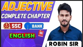 Adjectives  English Grammar for CET SSC CGL CPO CHSL CDS  by Robin Sir [upl. by Nnahteb]