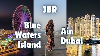 Blue Waters Island  Jumeirah Beach  Ain Dubai [upl. by Akinit714]