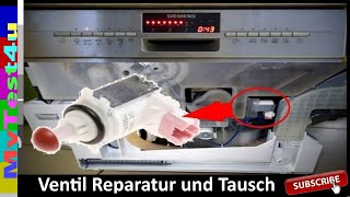 Reparaturanleitung für Spülmaschinen Zulauf  Ablauf Ventil Siemens  Bosch [upl. by Dorcy]