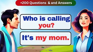 Improve English Speaking Skills🔥 200 Common Questions and Answers in English 🔥 English conversation [upl. by Iur993]