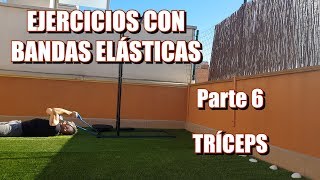 ►Ejercicios para TRICEPS con BANDAS ELÁSTICAS 🔥🔥🔥10 EJERCICIOS [upl. by Tezile]