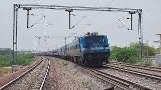 Guntakal WAG7 hauled 17322  Jasidih  Vasco Da Gama Express was captured near Ballari Junction [upl. by Enetsuj]