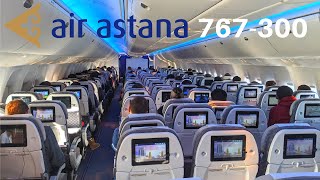 AIR ASTANA BOEING 767300 ECONOMY  Almaty  Nursultan [upl. by Annel167]