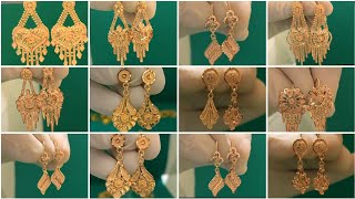 বিয়ের জন্য ব্রাইডাল কানের দুল কিনুন🔥  Bridal Gold Earrings Design With Price 2023 [upl. by Birecree442]