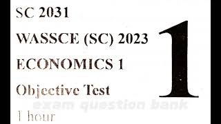 2023 WASSCE MayJune Economics Objective test fyp fypシ viral economics waec gce exams exam [upl. by Gereron798]