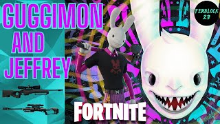 GUGGIMON AND JEFFREY new adventure fortnite ferblock23 francotirador shortvideo sniper nice [upl. by Longo]