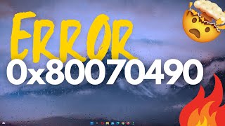 Solución al ERROR 0x80070490 en Windows 10 y 11  🔥🔥🔥 [upl. by Toille]