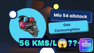 Gas consumption ng mio 54 allstockMatipid nga ba o malakas sa gas ang kargado  MotoTrick [upl. by Aztinaj406]