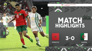 Morocco 🆚 Algeria  Highlights  TotalEnergiesAFCONU17 2023  QuarterFinals [upl. by Wehhtam]