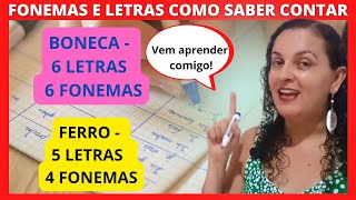 🌟FONEMAS E LETRAS COMO SABER CONTAR E QUAL A DIFERENÇA Profª Nádja Sicleide🌟 [upl. by Atnoid]