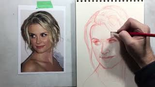 Bonnie Somerville quick sketch [upl. by Miranda]