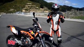 Wheelie Tutorial KTM 690 Super motard WINSTON WHEELINGTON [upl. by Yadroc]