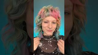 Mullet Hairstyle 🤩 mullet rainbowhair hairstyle tutorial [upl. by Asial]