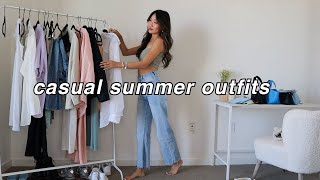 CASUAL SUMMER OUTFITS ☀️  summer fashion lookbook 2021 [upl. by Eggett]