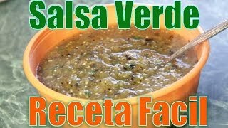 Salsa Verde  Receta Facil  Recetas en Casayfamiliatv [upl. by Wampler164]