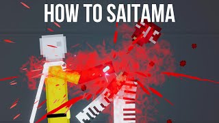 How to make SAITAMA with power punch  How to transform to Titan Tutorial [upl. by Zalea691]