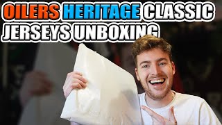 Oilers Heritage Classic Jersey UNBOXING [upl. by Akimit291]