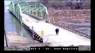 Flood fight timelapse from roadway to washed out [upl. by Enillebyam]