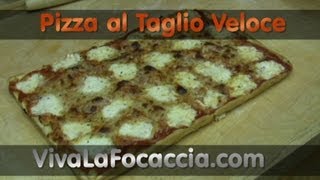 Ricetta Semplice della Pizza in Teglia al Taglio Fatta in Casa [upl. by Neeluqcaj176]