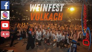 Weinfest Volkach 2024 mit der Partyband aus Franken  Oberspiesheimer [upl. by Nnahgem220]