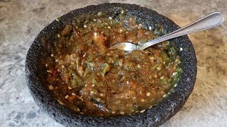 Chile del Molcajete Receta 100 Mexicana [upl. by Narmis]