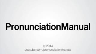 How to Pronounce PronunciationManual [upl. by Adnac]