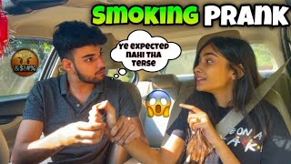 SMOKING PRANK ON HIM Gone Extremely wrong  NamishampPrisha [upl. by Auqinu]