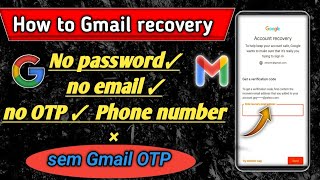 how to Gmail recovery 🤔 Gmail OTP problem with backup code How to Gmail recoverygmailaccount [upl. by Haerdna]