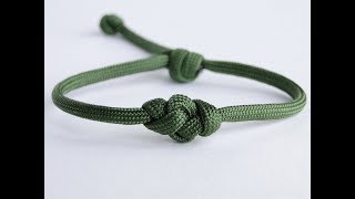 How to Make an Eternity Knot Paracord Bracelet with the Single strand quotMad Max Stylequot Closure [upl. by Huckaby]