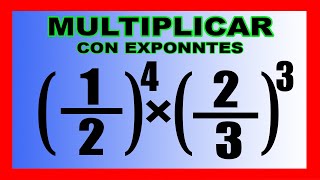 ✅👉Multiplicacion de Fracciones con Exponentes [upl. by Craggie]