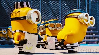 Minions in Jail  Despicable Me 3  CLIP 🔥 4K [upl. by Akiemahs]