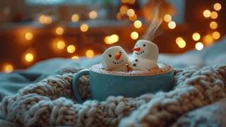 Christmas Coffee Vibes Video Background  Cozy Holiday Ambience [upl. by Oly424]