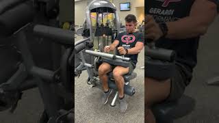 How to Properly Perform Seated Hamstring Curls With Good Form Exercise Demonstration [upl. by Ailemrac271]