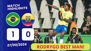 Brazil vs Ecuador 10 Highligts Rodrygo  Resumen y Goles  World Cup Qualifiers 2026 [upl. by Kailey]