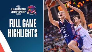 Spain 🇪🇸 vs Serbia 🇷🇸  Final Highlights  FIBA U18 European Championship 2023 [upl. by Susannah]