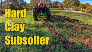 Hard Clay Soils  Aeration Lime and Subsoiler on Fields [upl. by Adnoved]