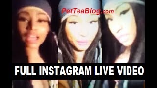 Nicki Minaj FULL Instagram Live After Meek Mill DISSED her quotYou FaKEquot 712017 [upl. by Sucramraj]