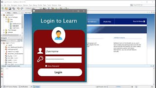 Create Page Login With Adobe XD And Java Swing [upl. by Eicnarf]