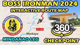 BOSS IRONMAN 2024 INTERACTIVE ROUTE MAP  MINDANAO LEG  360 CHECKPOINT VIEW [upl. by Dripps85]