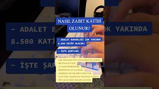 Zabıt Katibi Alım Şartları Tüm Detaylar ⬇️⬇️ [upl. by Cargian295]