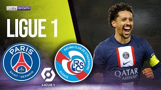 PSG vs Strasbourg  LIGUE 1 HIGHLIGHTS  12282022  beIN SPORTS USA [upl. by Yatnuahc198]