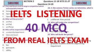 IELTS Listening test MCQs from real IELTS exam [upl. by Petronella824]