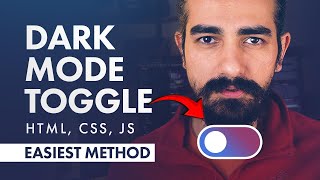 LIGHTDARK THEME TOGGLE HTML CSS and JavaScript Easily [upl. by Boff]