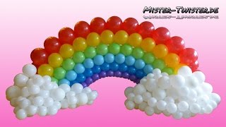 Balloon Rainbow Decoration Birthday Ballon Regenbogen Dekoration Geburtstag [upl. by Finbur]