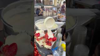 Fresas con crema casera fresasconcrema viral foryou parati trend food foodie [upl. by Gorman105]